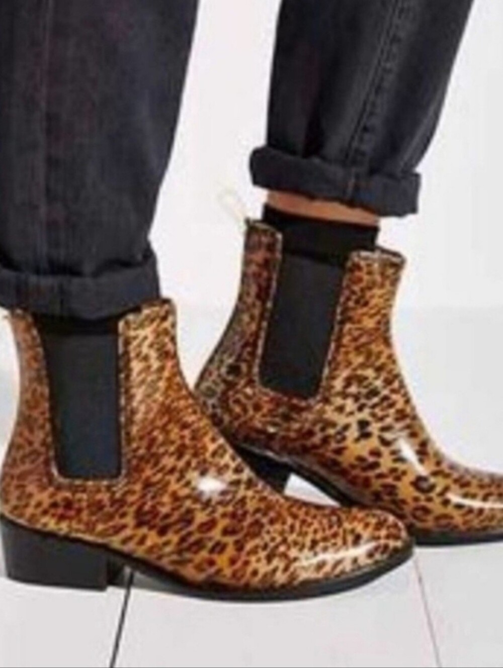 Jeffrey Campbell Leopard Ankle Booties Size 8